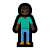 🧍🏿 person standing: dark skin tone display on Windows